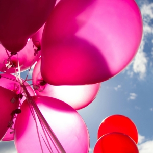 pinke Luftballons